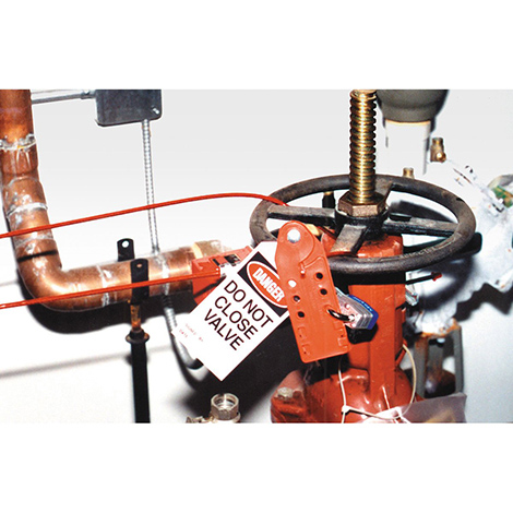 魚形纜繩鎖使用圖